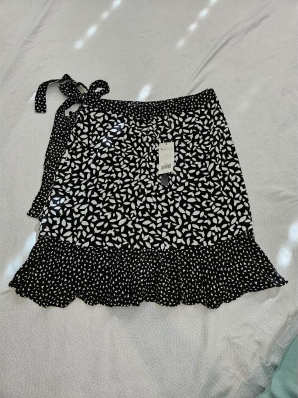 Skirt, Banana Republic, 0, Black/White, NWT,